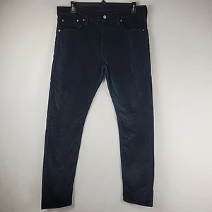 Levis Corduroy Pants 512 Mens 36x32 Slim Tapered Black 5 Pocket Jeans - Picture 1 of 8