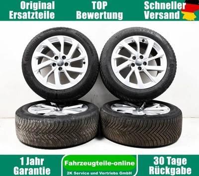 Kompletträder Allwetter Audi A1 GB Ronal 82A601025B 5/100 Conti 195/55 R16 91H - Bild 1 von 4
