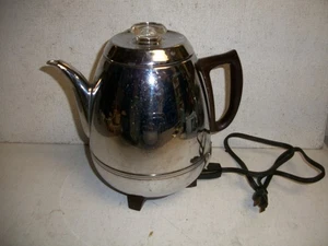 Vintage General Electric Percolator 13P30 Pot Belly Chrome GE Coffee Maker - Picture 1 of 5