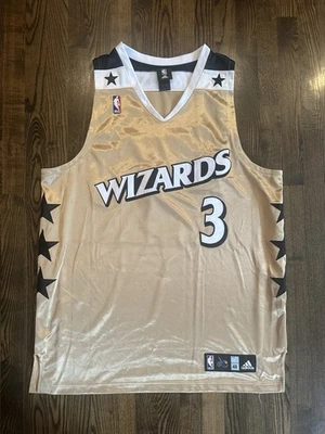 Adidas Authentic CARON BUTLER #3 Washington Wizards Gold Alternate Jersey 48 XL - Image 1 of 4