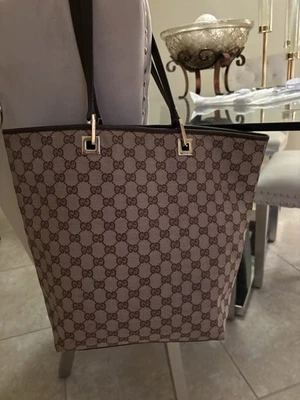 Authentic Gucci Brown/Tan Bucket Bag - Image 1 of 4