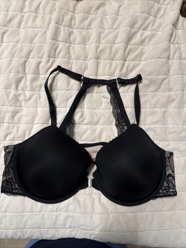 Sujetador acolchado Torrid negro cierre frontal talla 44C Foto 1 de 4
