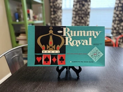 Tablero de juego de vinilo Whitman Rummy Royal #4713 1962 vintage caja original - excelente Foto 1 de 4