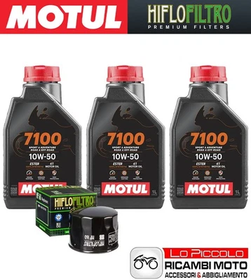 Kit Tagliando 3 OLIO [MOTUL] 7100 10w50 + FILTRO Bmw F 800 GS 2012 2013 2014 Foto 1 de 4