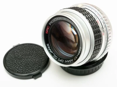 ¡Plateado personalizado repintado/CLAE! Lente SMC Pentax-M 50 mm f/1,4 Prime PK ADAPTABLE Foto 1 de 4