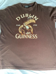Guinness Bier Official Merchandise Erwachsene Herren XL braun T-Shirt Vintage Tukan - Bild 1 von 3
