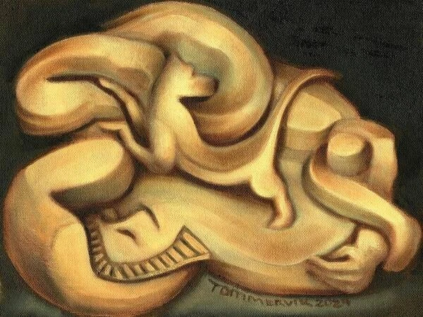 Passing Of King Tut Painting by Tommervik | Egyptian Pharaoh Decor Gift Wall Art - Image 1 of 1