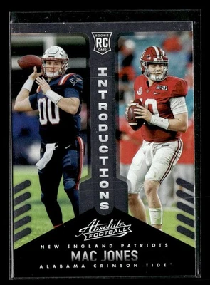 2021 Panini Absolute Mac Jones #INT-9 Introductions - Image 1 of 2