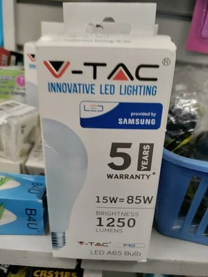 V-TAC LED 15 W 1250 Lumens A65 Bulb Cool White E27 A+ rating - Image 1 of 4