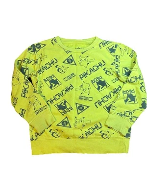 Sudadera Pokémon Pikachu Jóvenes Niños Estampado Completo Amarillo Cuello Redondo Talla S Foto 1 de 3