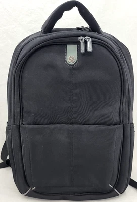 Mochila para portátil HP negra con correa ajustable bolsillo con cremallera acolchada Foto 1 de 4