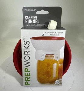 Prepworks by Progressive Canning Funnel for Regular and Wide Mouth Jars NEW - Picture 1 of 6