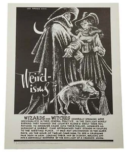 Weirdisms Wizard Witches Original Poster by LEE BROWN COYE ~ Double-H Press 1967 - Picture 1 of 1