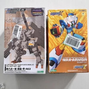 Kotobukiya Frame Arms RE2 + Mega Man X Max Armor Model Kits NEW Parts Complete - Imagen 1 de 4