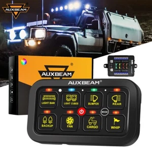 AUXBEAM RB80 RGB 8 Gang Switch Panel Circuit Control System For Dodge Durango - Picture 1 of 12