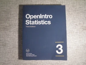 OpenIntro Statistics 3rd Edition Textbook Book TPB 2015 - Picture 1 of 3