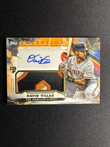 2023 Topps Inception Orange Patch Auto DAVID VILLAR /10 RC - Picture 1 of 3