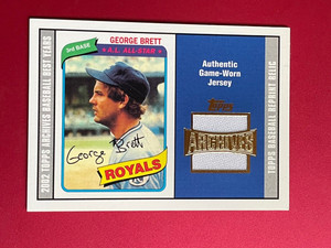 2002 Topps Archives George Brett Jersey Baseball Card /S18
