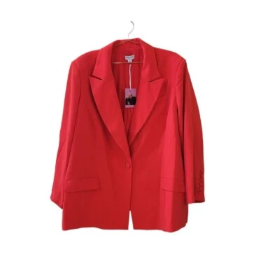 Chaqueta Blazer SERGIO HUDSON Para Target 4X Roja A Medida Mujer Foto 1 de 4