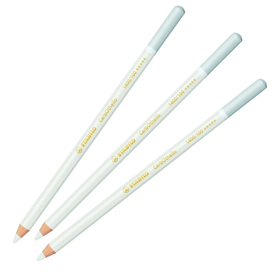Kreide Pastell Bleistift STABILO CarbOthello - Titanweiß 100 - Menge wählbar