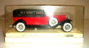 SOLIDO - #4156 - DUESENBERG J - RED AND BLACK - MADE FRANCE - DIECAST - Picture 1 of 5