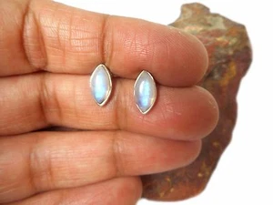 Orecchini a perno in argento sterling 925 con pietre preziose marchesa infuocata - Foto 1 di 5