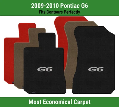 Alfombrillas de primera fila Lloyd Velourtex para Pontiac G6 2009-2010 con logotipo G6 Foto 1 de 4