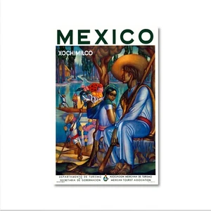 Vintage Reiseposter - Xochimilco Mexiko - Bild 1 von 10