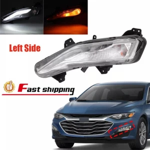 For 2019 2022-2023 Chevy Malibu Front Left Fog Light Turn Signal Lamp w/LED DRL - Picture 1 of 19