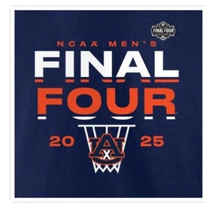 March Madness 2025 Men's Final Four, Auburn Tigers, Vinyl 3" Die Cut Sticker - Picture 1 of 1