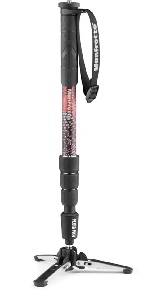 Manfrotto MVMELMIIA4 Element MII Video Monopod Aluminium w/ FLUIDTECH Base Italy
