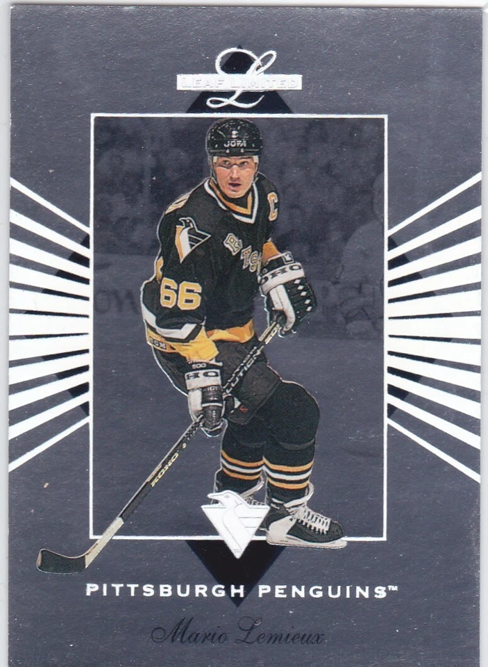 1994/95 LEAF LIMITED..MARIO LEMIEUX..CARD # 1..PENGUINS..FREE COMBINED SHIP - Image 1 of 1