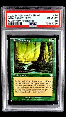 2020 Magic The Gathering Apocalypse Mystery Booster Ana Sanctuary PSA 10 POP 1 - Image 1 of 4