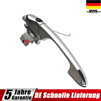 Exterior Door Handle Driver Side Front Left for Fiat 500 500C 2007 onwards Gloss Chrome - Image 1 of 4