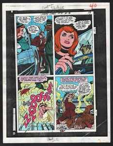 NEW GODS 4 PRODUCTION ART HAND COLORED SIGNED JACK KIRBY A TOLLIN COA PG 16 - Picture 1 of 6
