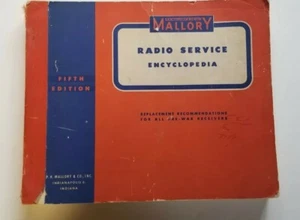 Libro de colección MALLORY Radio Service Encyclopedia quinta edición abril de 1946 usado - Imagen 1 de 9