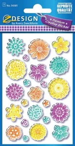 Avery Creative 3D Sticker Flowers Floral Gift Decoration - Picture 1 of 2