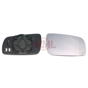 SEAT AROSA 1996->98 DOOR/WING MIRROR GLASS SILVER ASPHERIC,HEATED&BASE,RIGHTSIDE - Picture 1 of 3