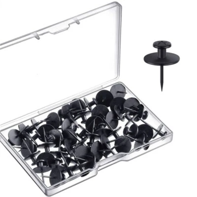 30Pcs I-shape Push Pins Metal Pushpin Map Pin for Bulletin Board, Thumb Tacks - Image 1 of 4