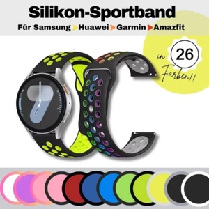 Silicone Strap Sport Band Perforated For Huawei Watch GT 2 3 4 5 ✅ Sport 20mm 22mm - Picture 1 of 40