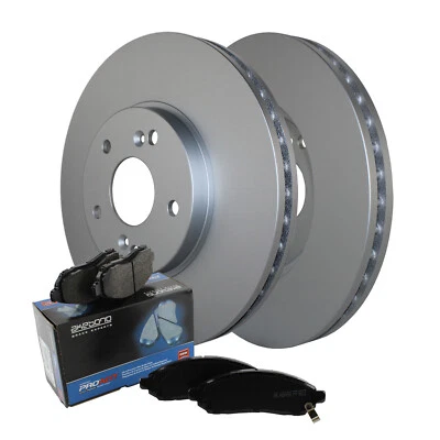 Front Brake Kit 300mm Rotors Akebono ProACT Ceramic Pads For Acura MDX Automatic - Image 1 of 4