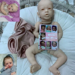 20in Blank Reborn Doll Kit with Cloth Body Unpainted Doll Parts DIY Kits - Picture 1 of 6