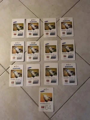 Samsung Evo 64Gb Class 10 bundle of 13 - Image 1 of 2