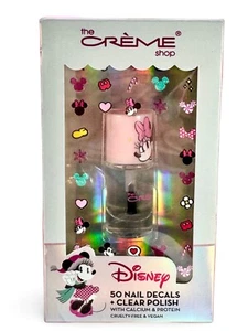 Disney Minnie 50 Holiday decalcomanie per unghie e smalto trasparente ~ The Creme Shop ~ Nuovo! - Foto 1 di 2