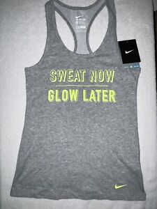 Women's Nike Graphic Tank Sweat Now Glow Later Size XS Style 805751 NWT