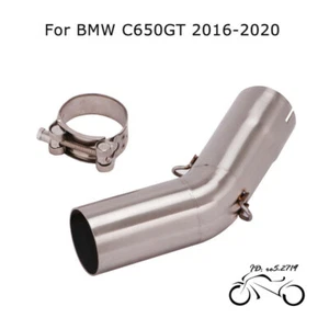 For BMW C650GT 2016-2020 Motorcycle Exhaust Muffler Mid Link Connect Pipe 51MM - Bild 1 von 6