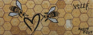 Mosaic Marble Colorful Bee Kitchen Backsplash Floor Design 40x15 Inches - Picture 1 of 1