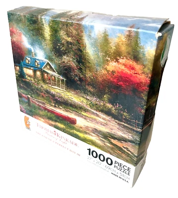 Thomas Kinkade Fin de un Día Perfecto III - 1000 Piezas Puzzle 27" X 20" Nuevo en Caja Sellado Foto 1 de 3