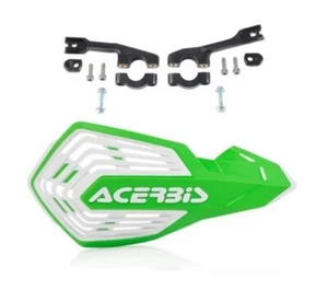 ACERBIS MX HANDGUARDS X-FUTURE VENTED GREEN / WHITE KAWASAKI KX250F KX450F KXF - Picture 1 of 1