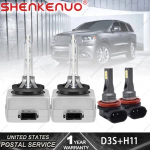 For Dodge Durango 2014-2017 Xenon HID Headlight High/Lo Beam LED Fog Light Bulbs - Bild 1 von 15